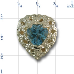 rhrt115 blue topaz Bracelet Slide 